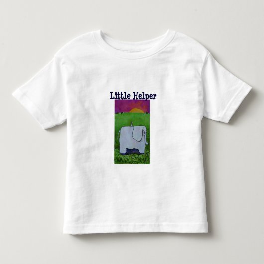 小さい助手-子供のワイシャツ トドラーTシャツ (正面)