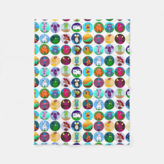 小さい動物毛布 フリースブランケット