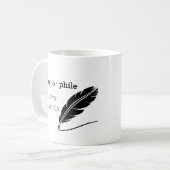 小さい単語のマグのサイズの恋人 コーヒーマグカップ (正面左)