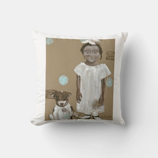 小さい及びChaunceyの枕 クッション (正面)