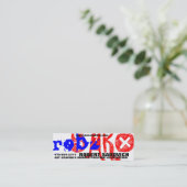 小さい名刺 スキニー名刺 (スタンド正面)