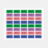 小さい四角形の防水ラベル ラベル (シート)