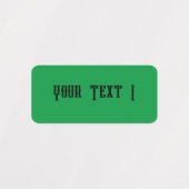 小さい四角形の防水ラベル ラベル (デザイン1)
