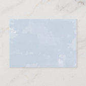 小さい塵の青結婚の情報詳細カード エンクロージャーカード (裏面)