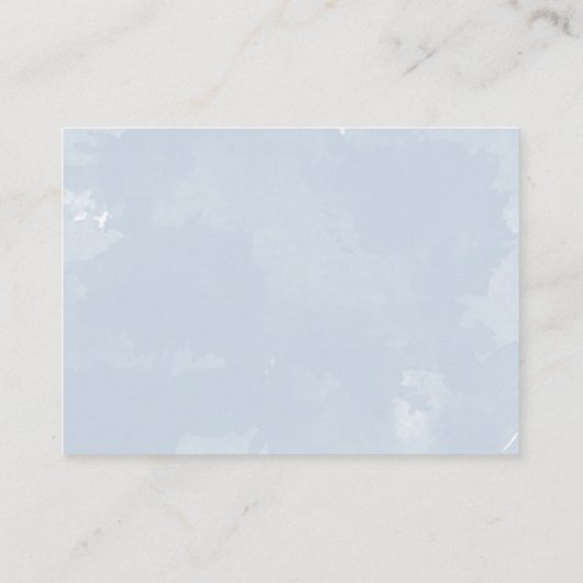 小さい塵の青結婚の情報詳細カード エンクロージャーカード (裏面)