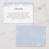 小さい塵の青結婚の情報詳細カード エンクロージャーカード (正面/裏面)