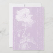 小さい天恵の誕生Announcement//Lilac 案内状 (裏面)