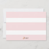 小さい女性お茶会のバースデーパーティ招待状 招待状 (裏面)