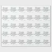 小さい女性の引用文 ラッピングペーパー (フラット)