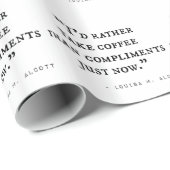 小さい女性の引用文 ラッピングペーパー (ロールコーナー)