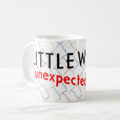 小さい女性の"予想外の"コーヒー・マグ コーヒーマグカップ (正面左)