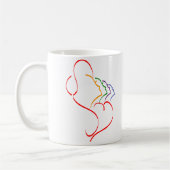 小さい女性の"予想外の"マグ コーヒーマグカップ (左)