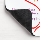 小さい女性はmousepadの"側面図を描きます" マウスパッド (コーナー)