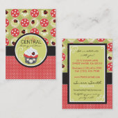 小さい女性名刺 名刺 (正面/裏面)