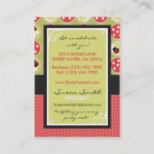 小さい女性名刺 名刺 (裏面)