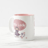 小さい女性 ツートーンマグカップ (正面左)