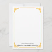 小さい子ガモ|の性はベビーシャワーを明らかにします 招待状 (裏面)