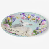 小さい子ヒツジのイースター紙皿 ペーパープレート (アングル)