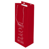 小さい子供のワインのギフトバッグを使用するので ワインギフトバッグ (正面アングル)