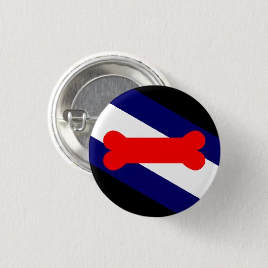 小さい子犬の演劇のプライドの旗1つの¼の"円形ボタン 缶バッジ (正面&裏面)