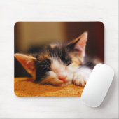 小さい子猫の睡眠 マウスパッド (マウス)