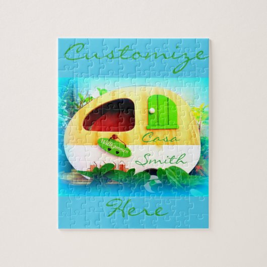 小さい家のジプシーのキャラバン ジグソーパズル (縦)