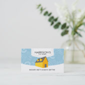 小さい家内経営カード 名刺 (スタンド正面)