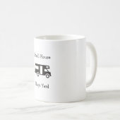 "小さい家。 巨大なヤード" RVのテーマのコーヒー・マグ コーヒーマグカップ (正面右)