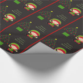 小さい小妖精や小人のクリスマスのベビーシャワーの包装紙 ラッピングペーパー (コーナー)