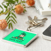 小さい小妖精-あなた自身の文字を加えて下さい キーホルダー (側面)