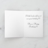 小さい小鳥のバースデー・カード カード (内部)