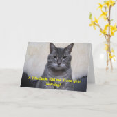 小さい小鳥はあなたの誕生日…だったことを私に告げました カード (黄色い花)