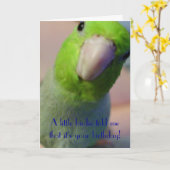 小さい小鳥は私に…告げました カード (黄色い花)