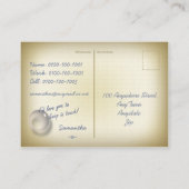 小さい幼児の小型郵便はがきのプロフィールカード 名刺 (裏面)