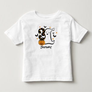 小さい幽霊の第3誕生日 トドラーTシャツ