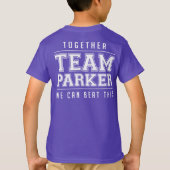 小さい彼女は激しい紫色です Tシャツ (裏面)