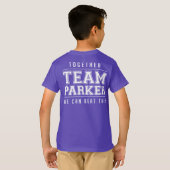 小さい彼女は激しい紫色です Tシャツ (裏面フル)