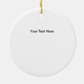 小さい忍者のクリスマスのオーナメント セラミックオーナメント (裏面)