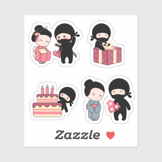 小さい忍者セット5 シール (シート)