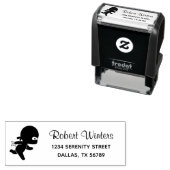 小さい忍者ランニングの住所 セルフインキングスタンプ (インサイチュ)