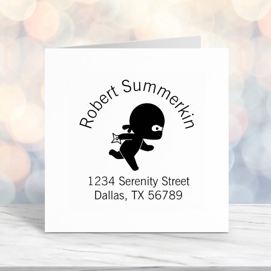 小さい忍者ランニングのArchアドレス セルフインキングスタンプ