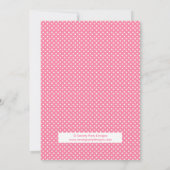 小さい恋人のフクロウの女の子のベビーシャワーの招待状 招待状 (裏面)