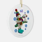 小さい惑星の雪問題 セラミックオーナメント (右)