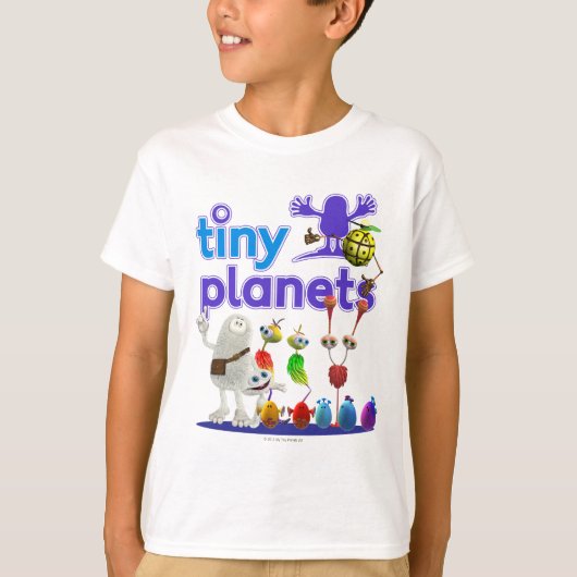 小さい惑星家族 Tシャツ (正面)
