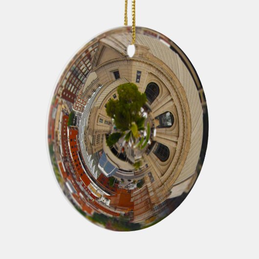 小さい惑星連合場所カンザスシティMO. セラミックオーナメント (右)