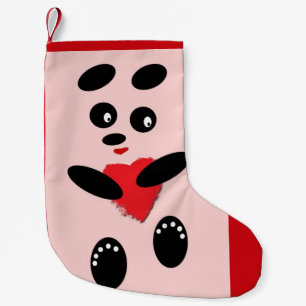 小さい愛のクリスマスのストッキングのパンダ スモールクリスマスストッキング
