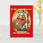 小さい戦士のバースデー・カード カード (黄色い花)