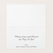 小さい折られた休日の写真カード (内部フラット)