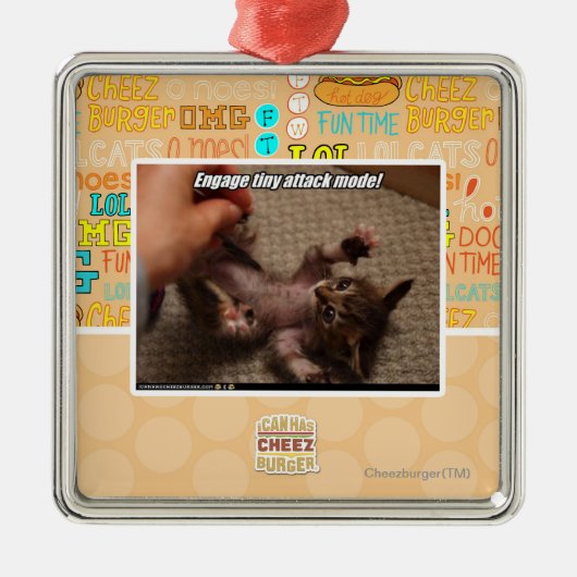 小さい攻撃モードを従事させて下さい! メタルオーナメント (正面)