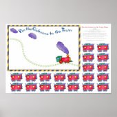 小さい方に車のピンをトレインゲームに ポスター (正面)